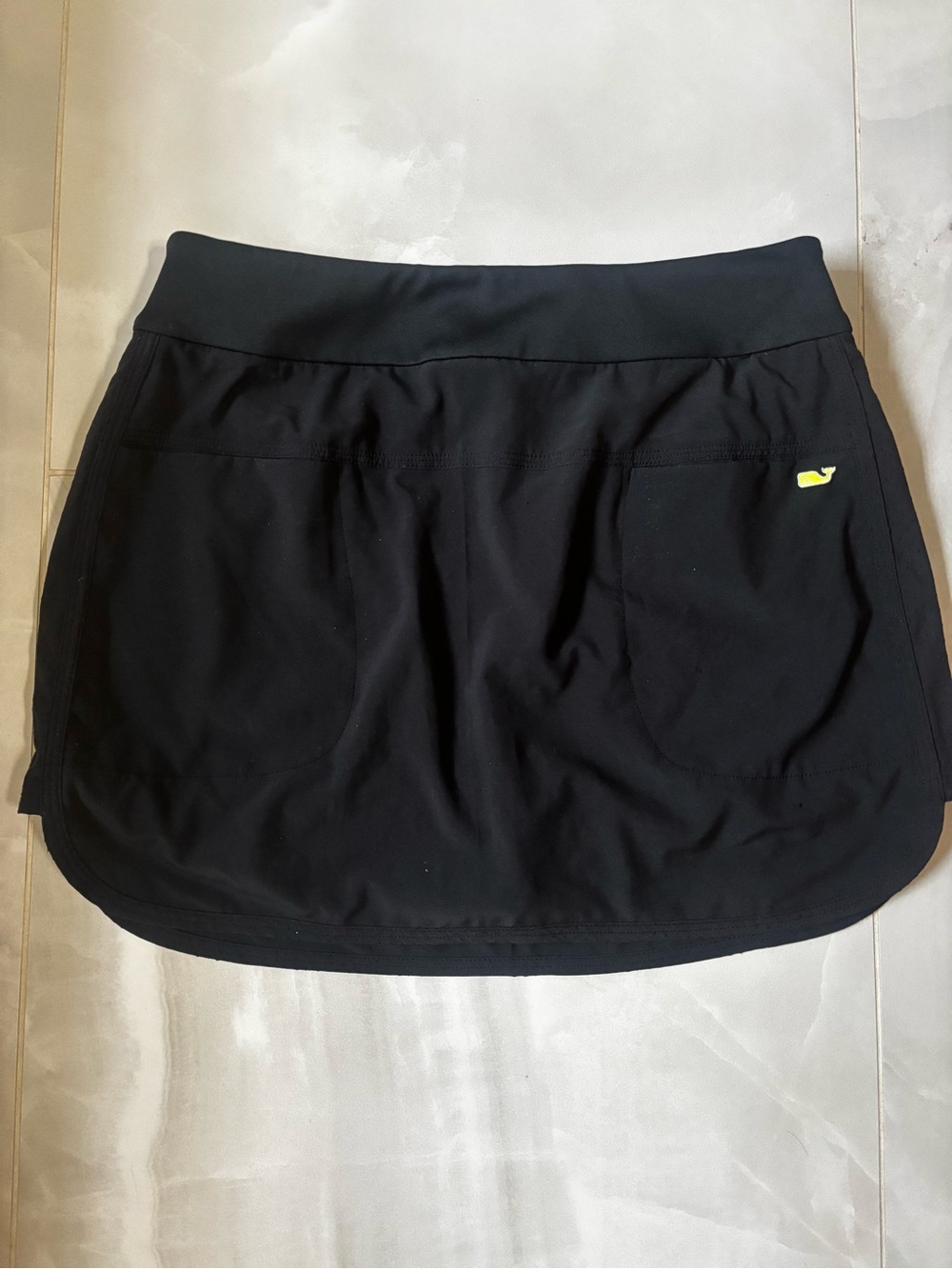 Black performance skort.